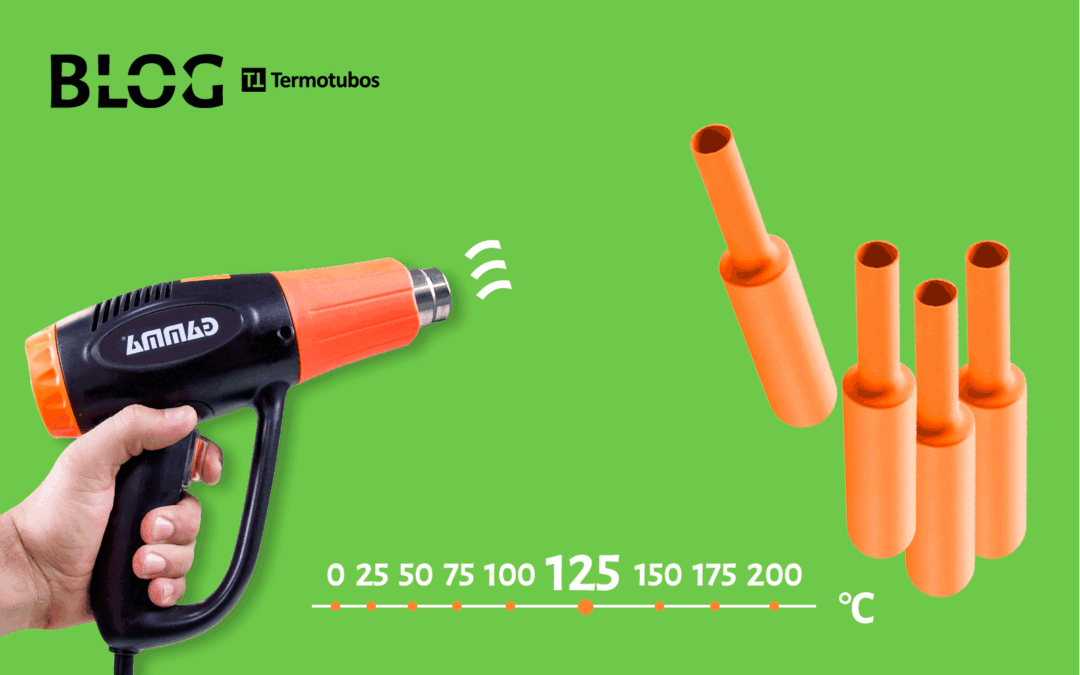 Temperatura e contração nos termo retráteis.