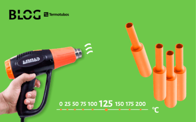 Temperatura e contração nos termo retráteis.